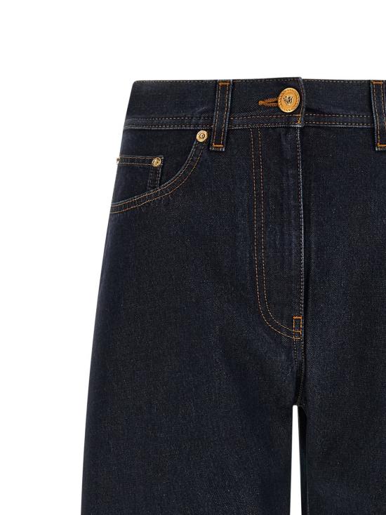  베르사체 데님 팬츠 소프트 워시 진 블루 블랙 - VERSACE