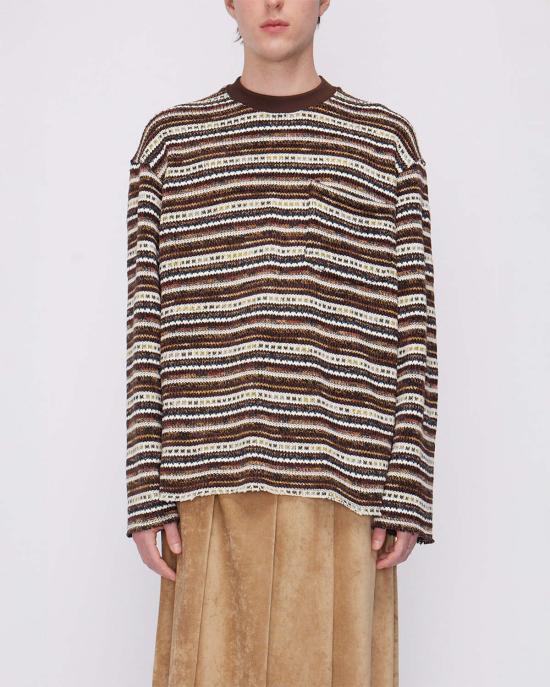  송포더뮤트 스웨터 Song For The Mute 크루넥 풀오버 멀티