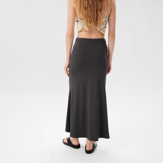  마리아 셰르 롱 스커트 세이보 리브 스커트 차콜 - MARIA CHER