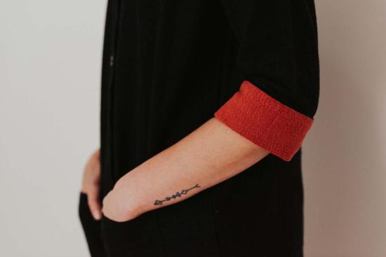  해피 프렌치 갱 점프수트 해피프렌치갱  블랙/매더 - HAPPY FRENCH GANG