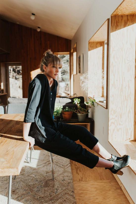  해피 프렌치 갱 점프수트 해피프렌치갱  블랙/매더 - HAPPY FRENCH GANG