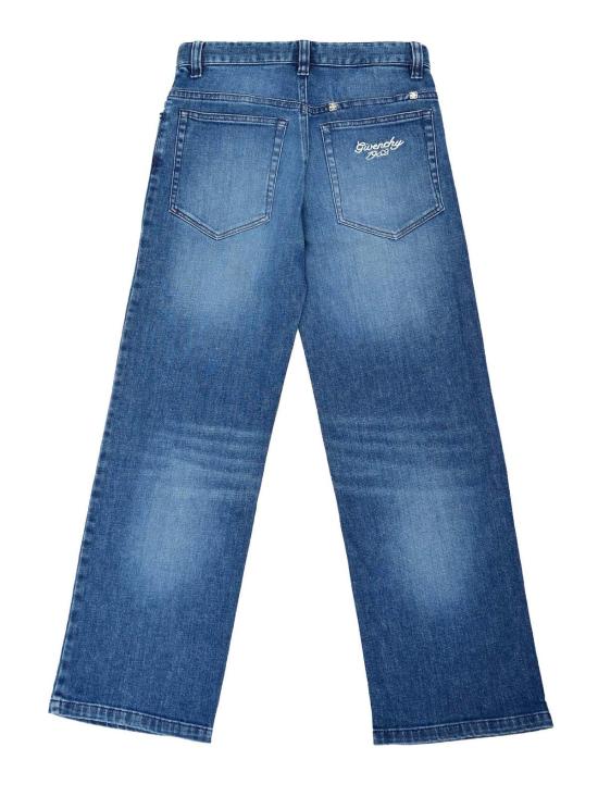  [키즈] 지방시 트레이닝/조거 팬츠 아동용 데님  (블루) - GIVENCHY