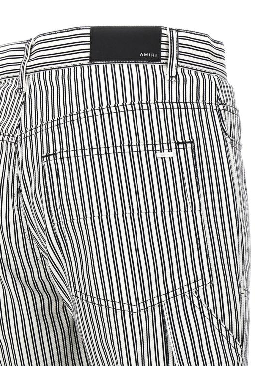  아미리 스트레이트 팬츠 모터스 카펜터  화이트/블랙 - AMIRI