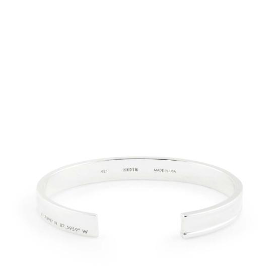  핸섬 브레이슬릿 핸드즘 시카고  스털링 실버