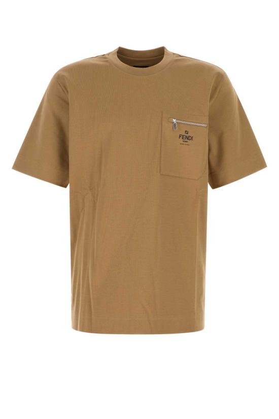  펜디 반팔 티셔츠 티셔츠 카멜