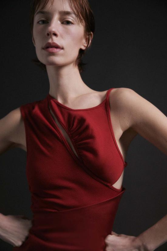  루이자 에 라 루나 민소매 티셔츠 Luisa Et La Luna Pauline 탑 카이엔