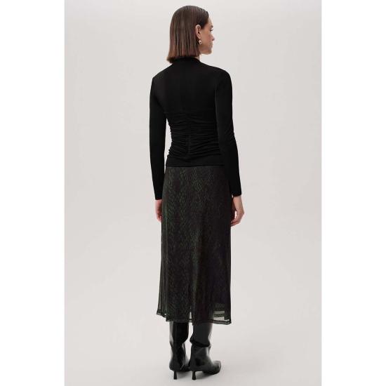  Exquise USA 롱 스커트 Exquise Usa Linda K  그린 블랙 - EXQUISE USA