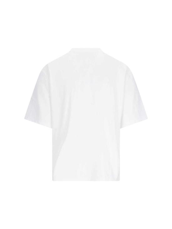  마르니 반팔 티셔츠 코튼 티셔츠 화이트 - MARNI