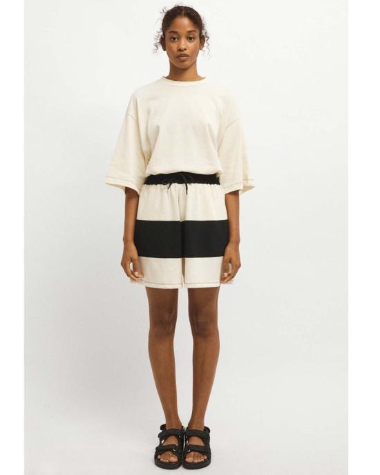  리타 숏팬츠 로우 에밀리아 스트라이프 저지 반바지 - RITA