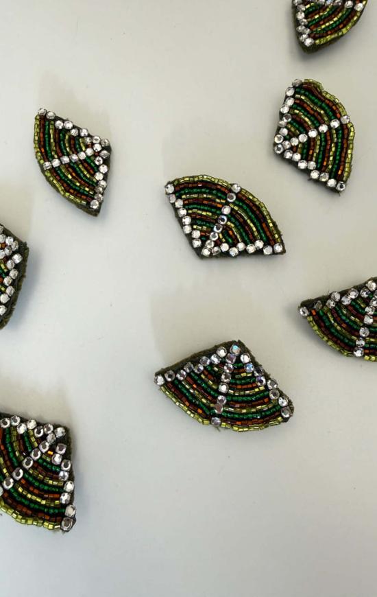  투 브로치 빈티지 크리스탈 한정판 핀 2개