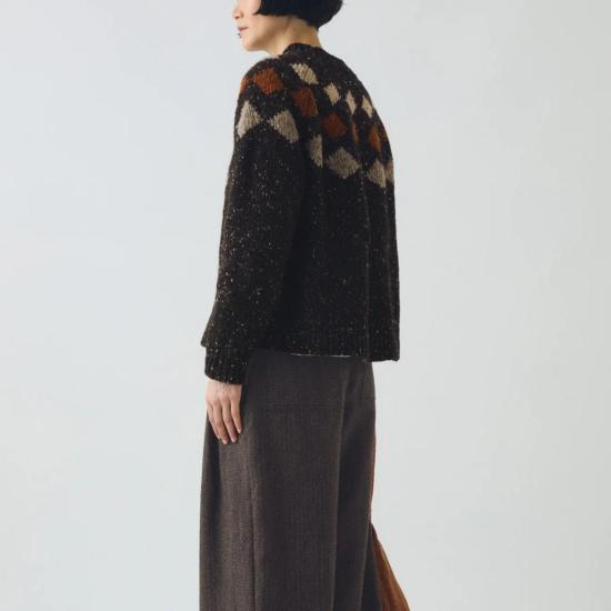  토스트 스웨터 도네갈 다이아몬드 요크  그래파이트 멀티 - TOAST