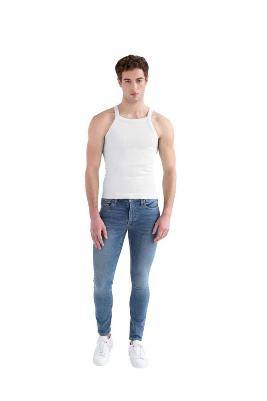  팽 민소매 티셔츠 팡 에센셜 리브드 탱크탑 화이트 - FANG