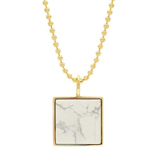  타린 토마스 목걸이/팬던트 사무엘 목걸이 화이트 하울라이트 - TARIN THOMAS