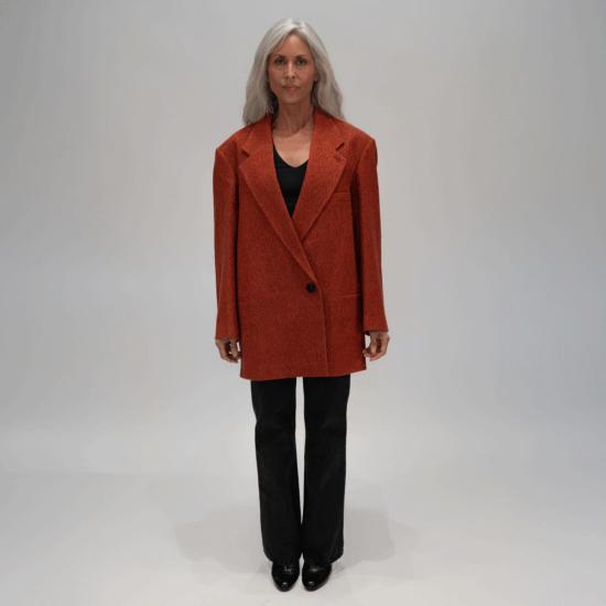  알리지 수트 자켓 알리시 A5025 맥시 블레이저 코트 - ALYSI