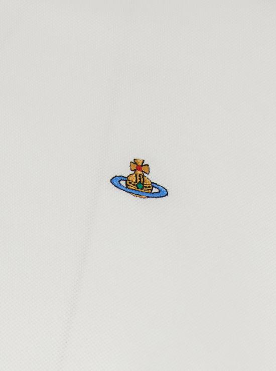 26SS 비비안웨스트우드 폴로 티셔츠 2H01000UJ00AUA401 White - VIVIENNE WESTWOOD