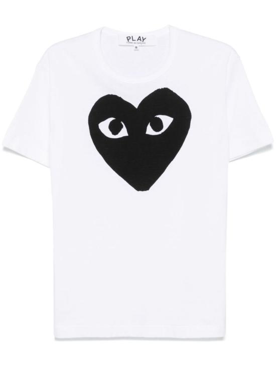  꼼데가르송 반팔 티셔츠 Comme Des Garçons 코튼 티셔츠 화이트
