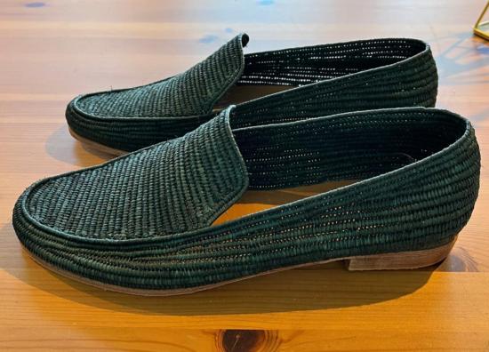  프라우드 메리 풋웨어 로퍼 남성용 라피아  포레스트 - PROUD MARY FOOTWEAR