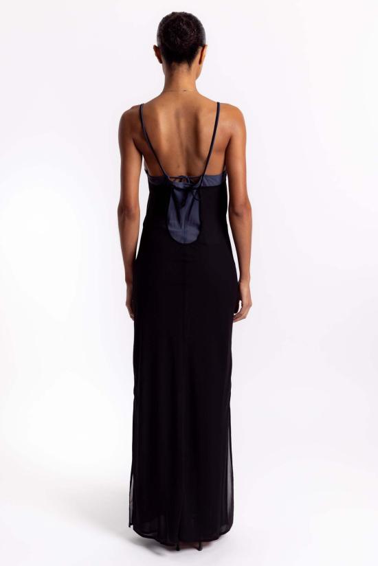  홀츠베일러 롱 원피스 Holzweiler 레이카 드레스 블랙 - HOLZWEILER