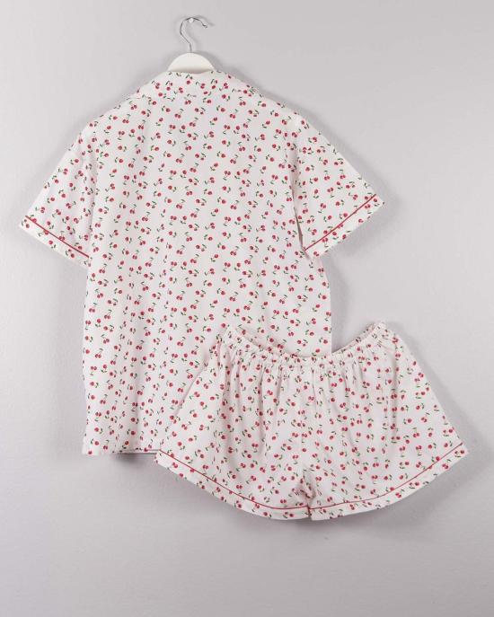  Lounge Act 라운지 웨어 라운지 액트 반팔 파자마 세트 체리 프린트 - OTHER BRANDS