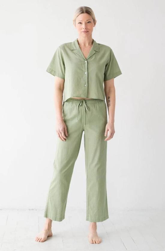  Salua Lingerie 라운지 웨어 살루아 란제리 우븐 하이웨이스트 팬츠 - OTHER BRANDS