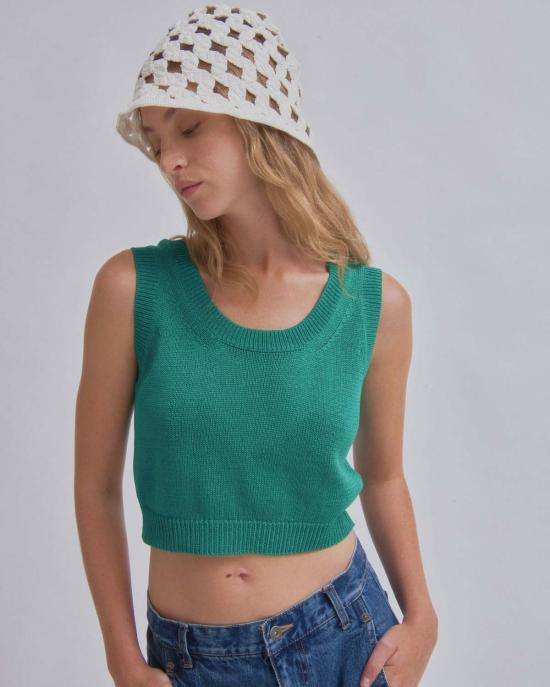  사야카 다비스 뉴욕 모자 사야카 데이비스 뉴욕 크로셰  화이트 - SAYAKA DAVIS NEW YORK