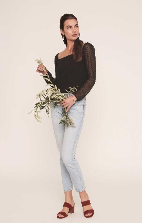  Merritt Charles 블라우스 메릿 찰스 러블리  블랙 - OTHER BRANDS