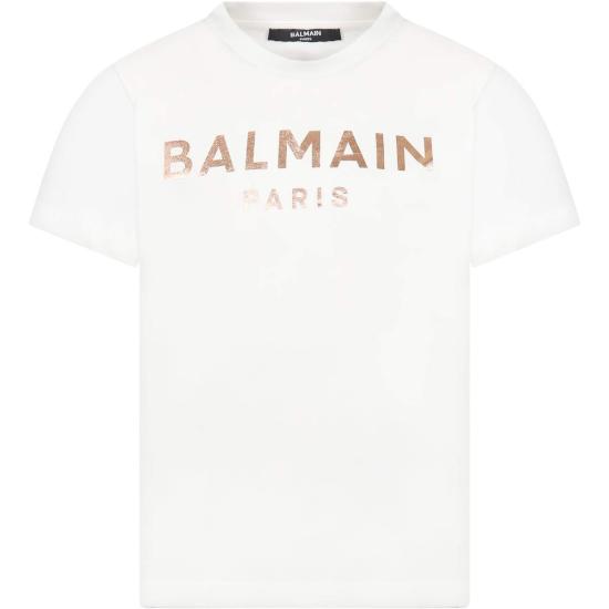  [키즈] 발망 트레이닝 상의 로고 아동용 티셔츠 (화이트)