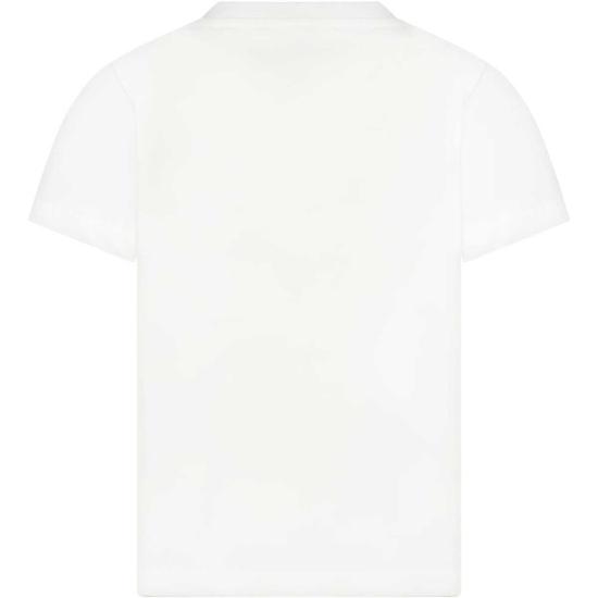  [키즈] 발망 트레이닝 상의 로고 아동용 티셔츠 (화이트) - BALMAIN