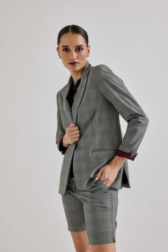  Lindsay Nicholas New York 숏팬츠 린지 니콜라스 뉴욕 엘리자베스 쇼트 그레이/버건디 체크 - OTHER BRANDS