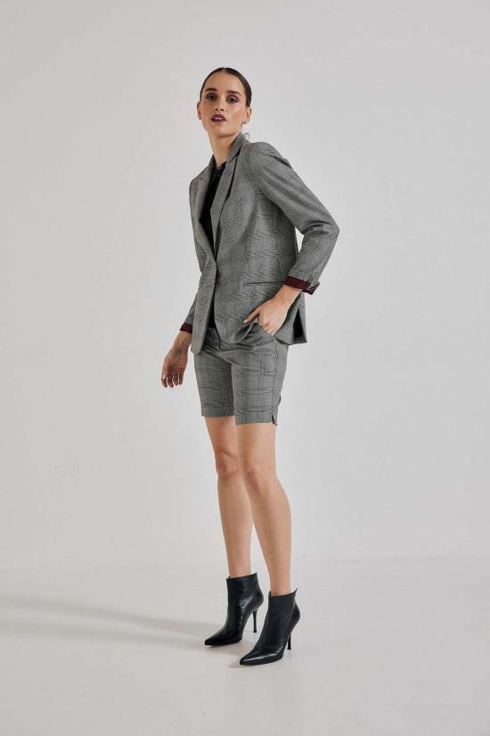  Lindsay Nicholas New York 숏팬츠 린지 니콜라스 뉴욕 엘리자베스 쇼트 그레이/버건디 체크 - OTHER BRANDS