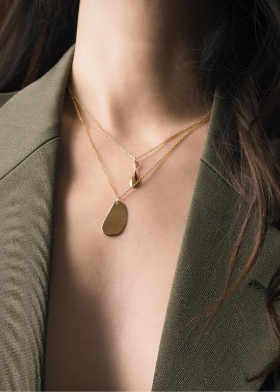  바 주얼리 목걸이/팬던트 플레이트 목걸이 금도금