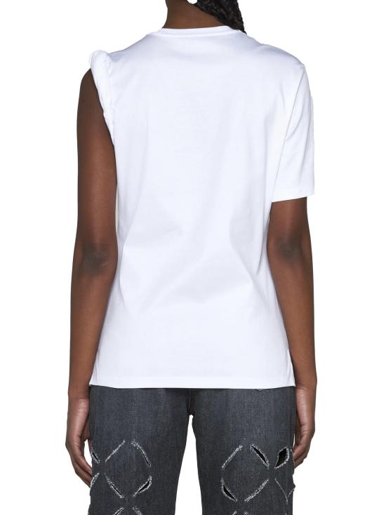  베르사체 반팔 티셔츠 여신 티셔츠 옵티컬 화이트 - VERSACE