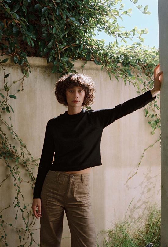  마리아 스탠리 스웨터 알파카 터틀넥  느와르 - MARIA STANLEY