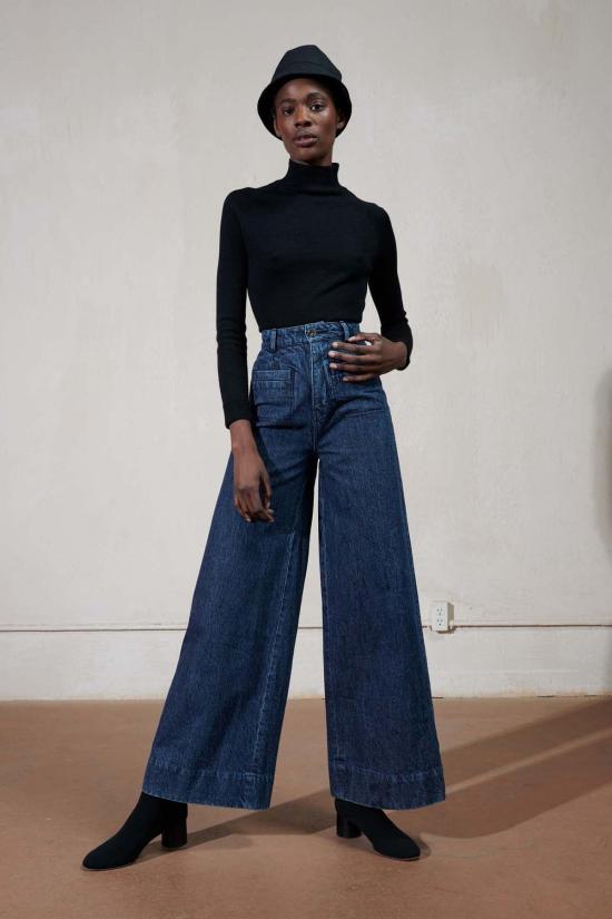  마리아 스탠리 스웨터 알파카 터틀넥  느와르 - MARIA STANLEY