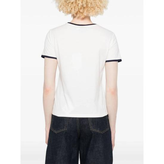  셀프 포트레이트 반팔 티셔츠 티셔츠 화이트 - SELF PORTRAIT