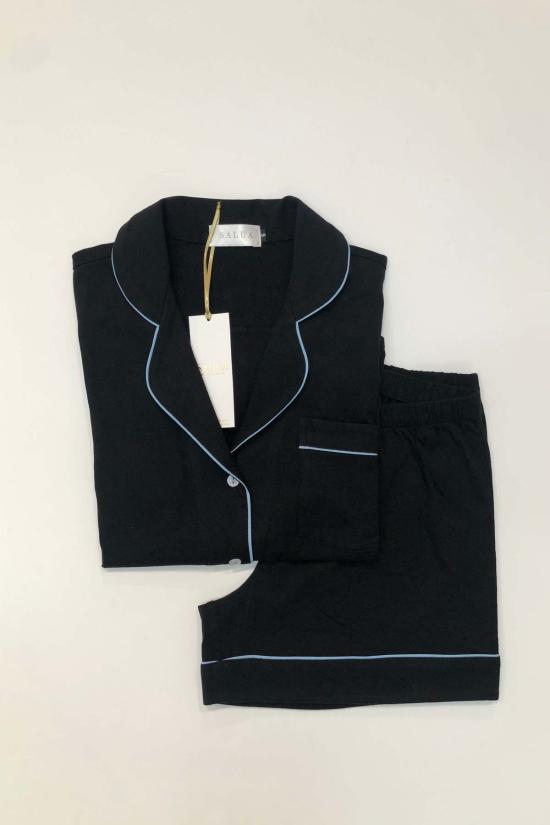  Salua Lingerie 라운지 웨어 살루아 란제리 클래식 럭셔리 쇼티즈 파자마, 브러시드 피마 코튼 소재 - SALUA LINGERIE