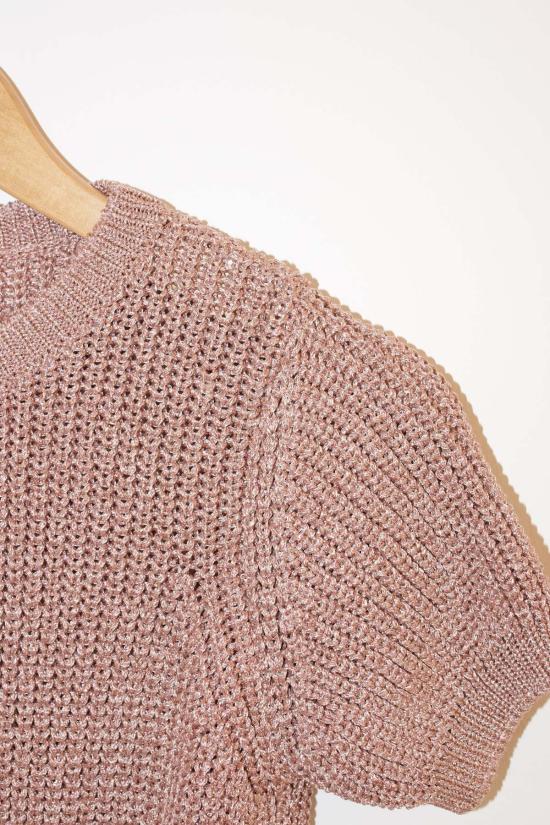  아페쎄 반팔 티셔츠 A.P.C. 오드리 반팔 니트 로즈 - A.P.C.