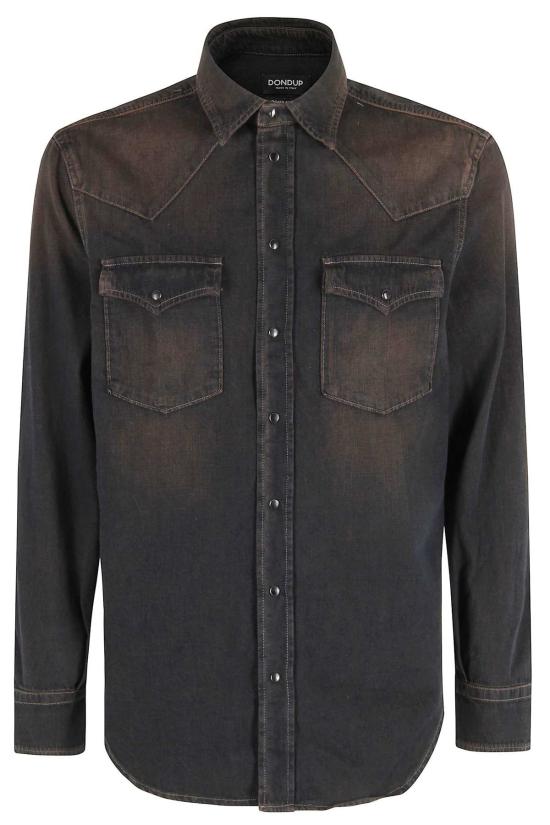  돈답 데님 셔츠 돈둡 카미시아 텍사나 데님  브라운