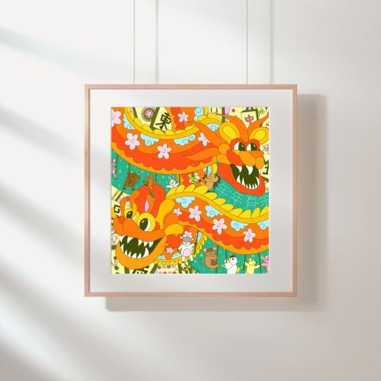  메리 로 머플러/스카프 용의 해 스카프 및 프린트 한정판 - MARY LO