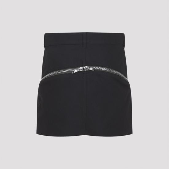  릭 오웬스 숏 스커트 볼란 바나나 미니 스커트 블랙 - RICK OWENS