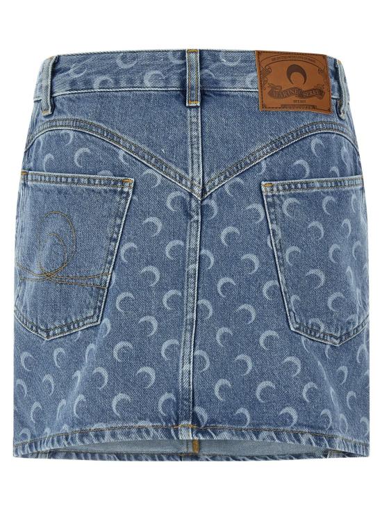  마린세르 데님 스커트 마린 세르 문 스커트 블루 - MARINE SERRE