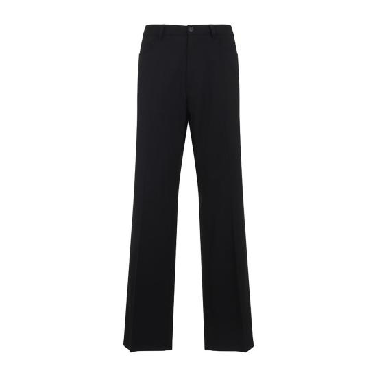  발렌시아가 스트레이트 팬츠 테일러드 팬츠 블랙 - BALENCIAGA