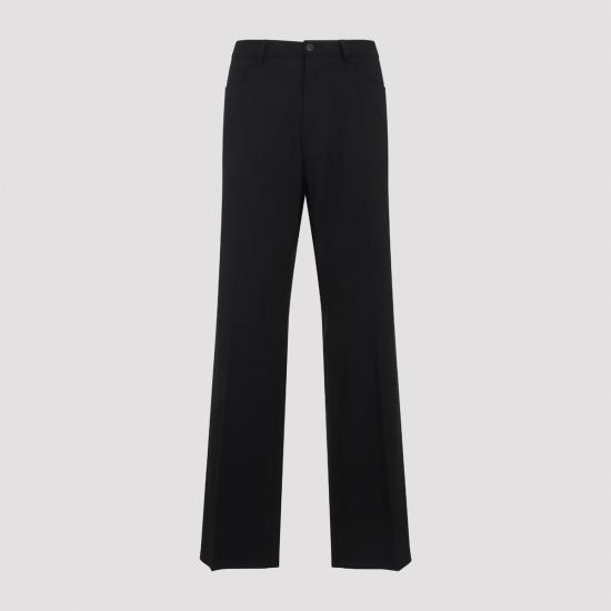  발렌시아가 스트레이트 팬츠 테일러드 팬츠 블랙 - BALENCIAGA