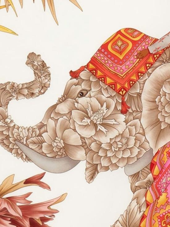  살바토레 페라가모 머플러/스카프 페라가모 그래픽 프린트 실크 스퀘어 스카프 - SALVATORE FERRAGAMO