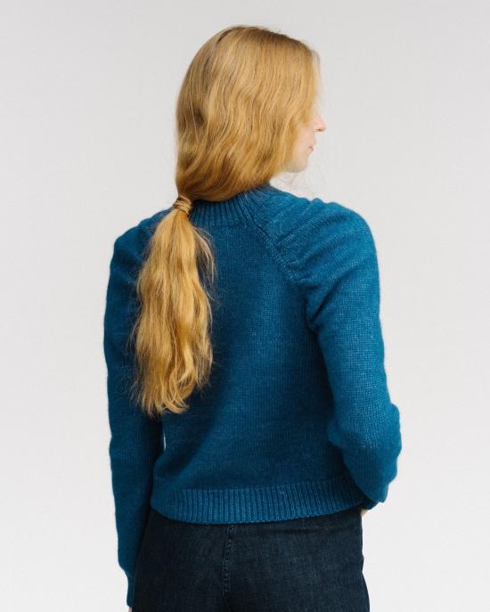  레이첼 코미 터틀넥 기도용 퍼프 소매 탑 (파란색) - RACHEL COMEY