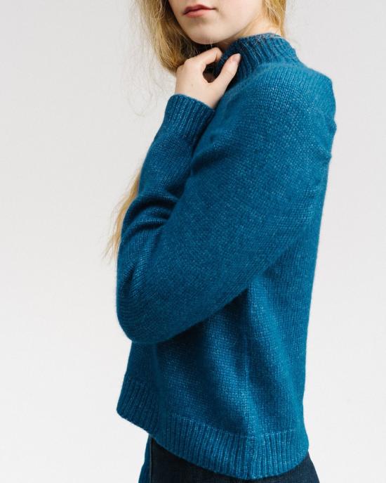  레이첼 코미 터틀넥 기도용 퍼프 소매 탑 (파란색) - RACHEL COMEY