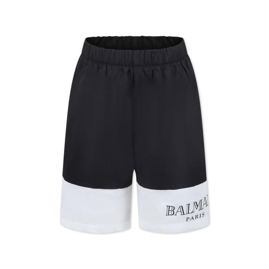  [키즈] 발망 스윔팬츠 로고 블랙 키즈 수영 반바지