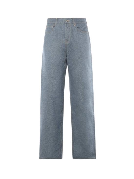  자크뮈스 데님 팬츠 르 드 넴 스트레이트 코튼 진 블루