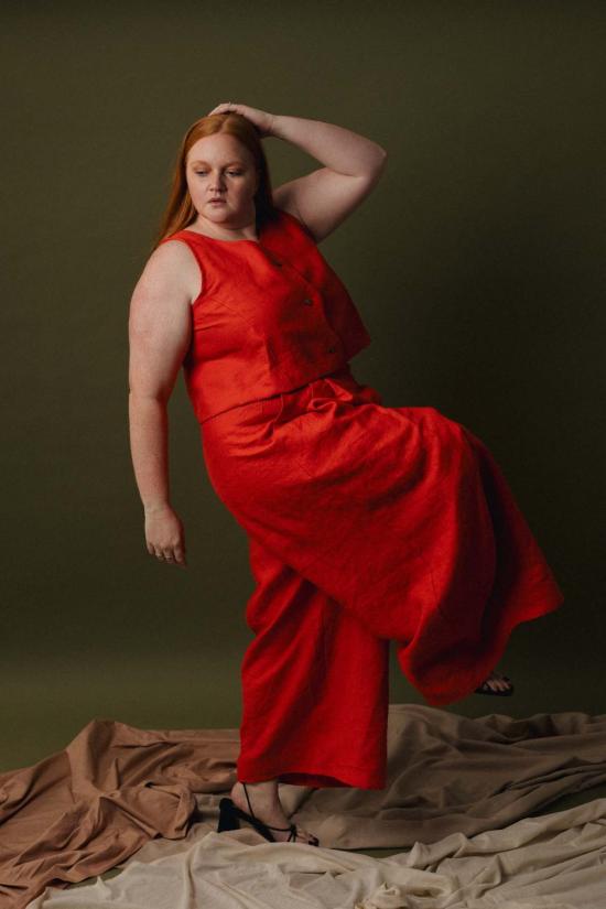  Pamut Apparel USA 스트레이트 팬츠 Pamut Apparel Usa Adrian 랩 팬츠 - OTHER BRANDS