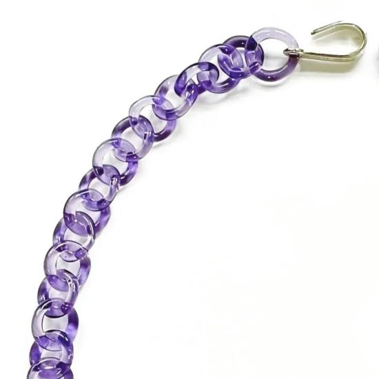  제인 다렌스부르그 목걸이/팬던트 제인 다렌스버그 타이니 바이올렛 글래스 체인 목걸이 - JANE DARENSBOURG